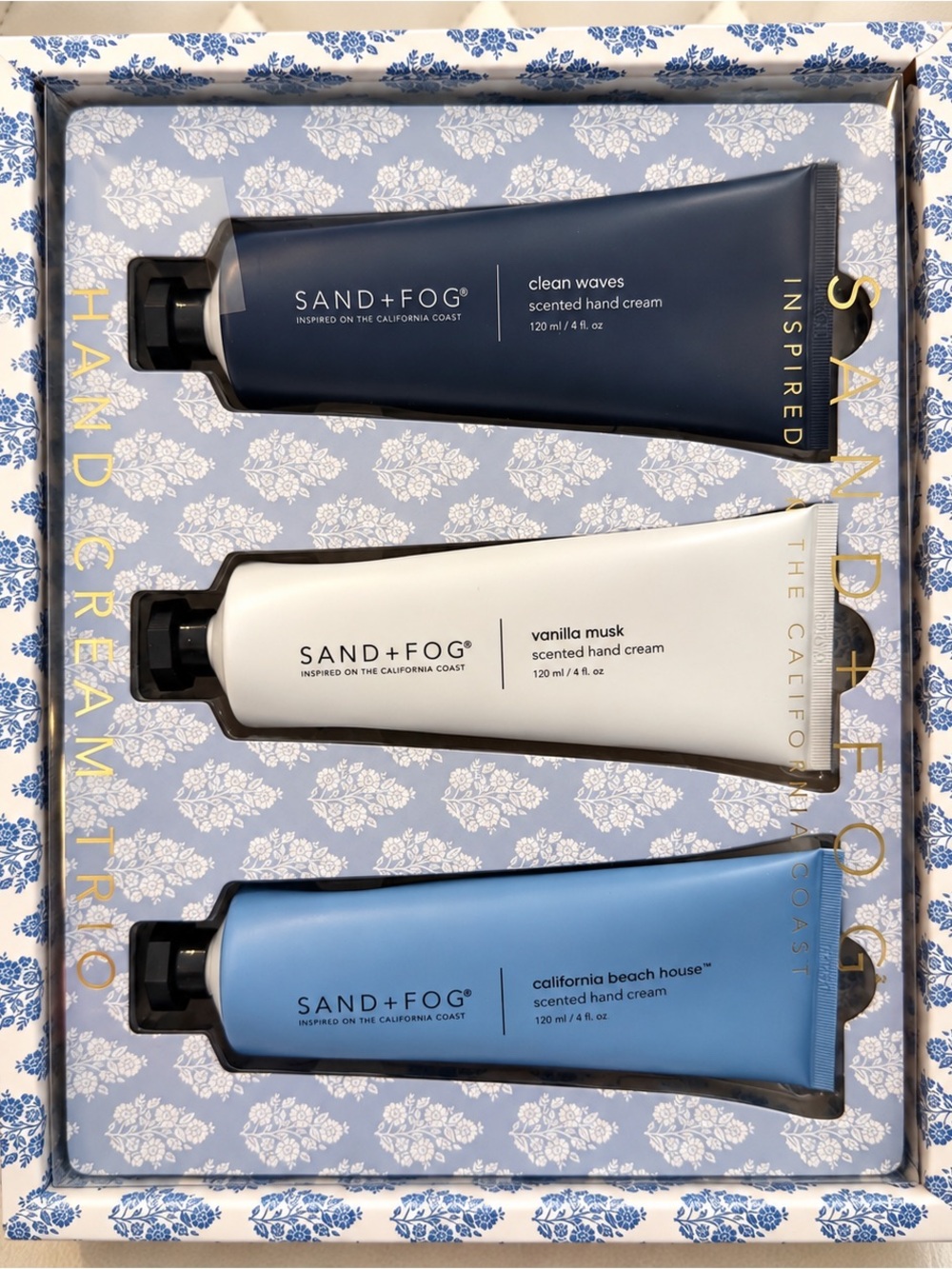 Sand + fog Trio Scented Hand Cream Set